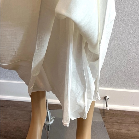 Zara Elegant White Midi Dress - Picture 8 of 8